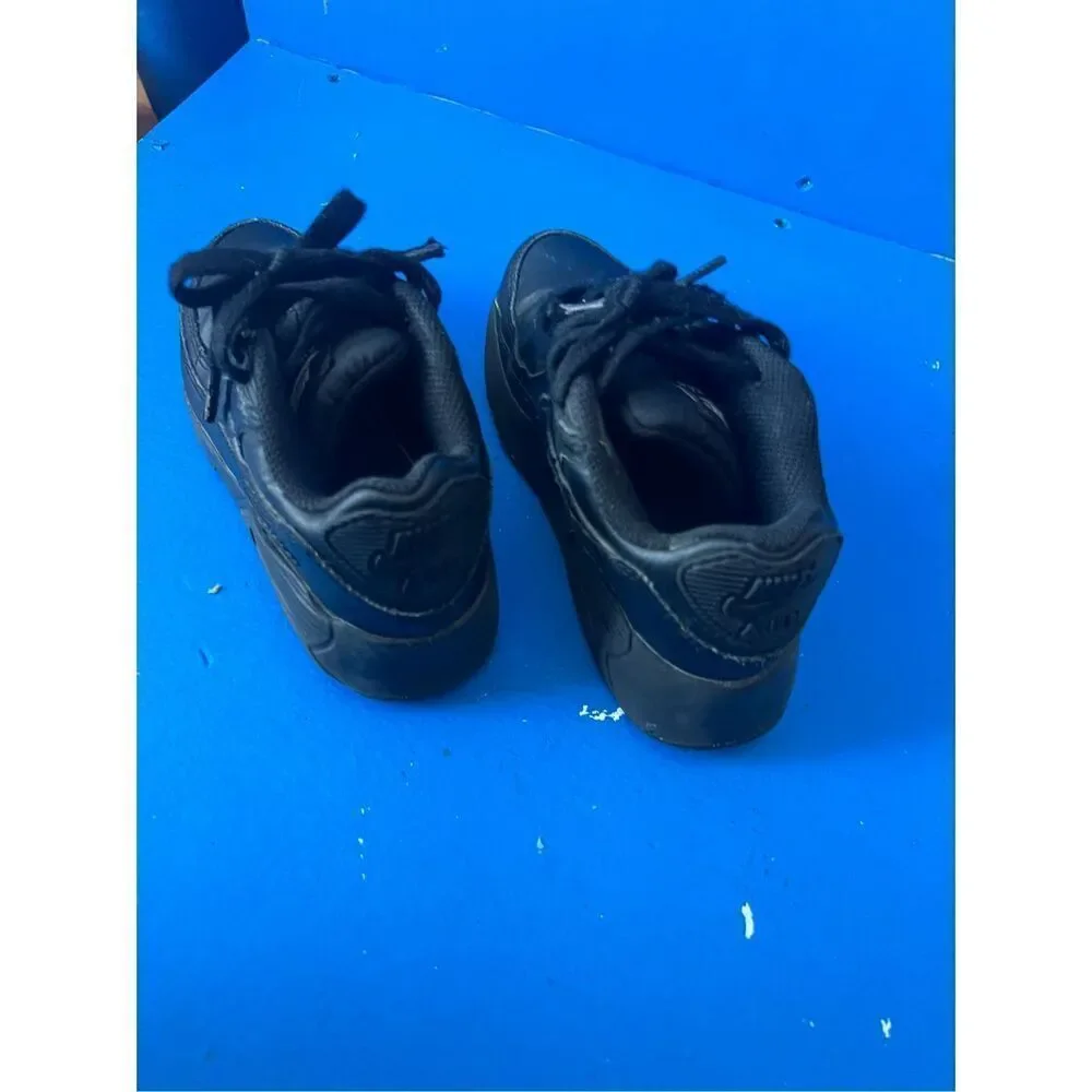 Nike Air Max 90 LTR (PS) Toddler shoes CD6867-001. Size 12C  BLACK-BLACK